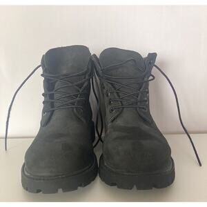 Timberland Youth Premium Waterproof Boots Black Size 3M Youth